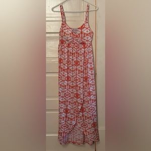 Coral maxi dress